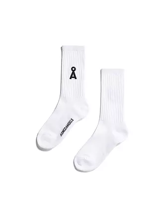 ARMEDANGELS | Socken SAAMUS BOLD pale umber | weiss