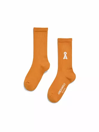ARMEDANGELS | Socken SAAMUS BOLD tree shade | orange
