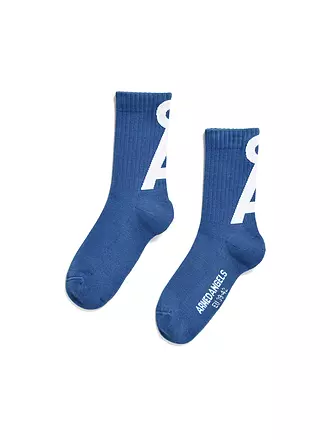 ARMEDANGELS | Socken SAAMUS white-dynamo blue | blau