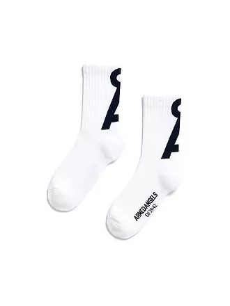 ARMEDANGELS | Socken SAAMUS white-dynamo blue | weiss