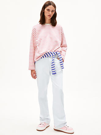 ARMEDANGELS | Sweater Oversized Fit FRANKAA  STRIPES | schwarz