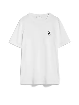 ARMEDANGELS | T-Shirt JAAMES PIXXEL LOGAA | weiss