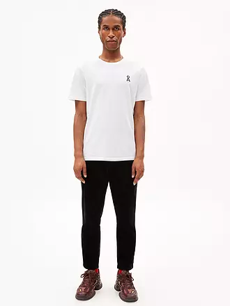 ARMEDANGELS | T-Shirt JAAMES PIXXEL LOGAA | weiss