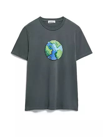 ARMEDANGELS | T-Shirt JAAMES PLAANET | grün