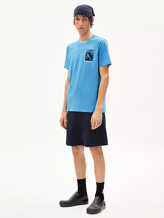 ARMEDANGELS | T-Shirt JAAMES SUMMER MOUNTAIN | hellblau