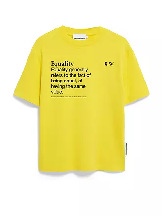 ARMEDANGELS | T-Shirt TARJAA WIKIPEDIA | gelb