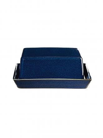 ASA SELECTION | Butterdose gross 16,5x13,5cm Saisons Sand | dunkelblau