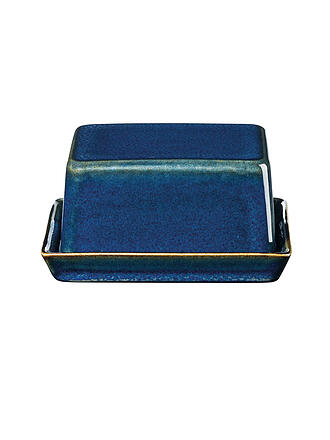 ASA SELECTION | Butterdose klein 11x8,5cm Saisons Sand | dunkelblau