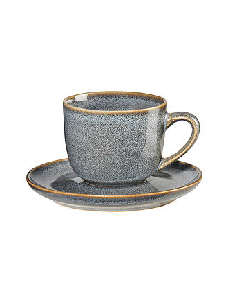 ASA SELECTION | Espressotasse mit Untetasse 0,09l Saisons Midnight Blue | hellblau