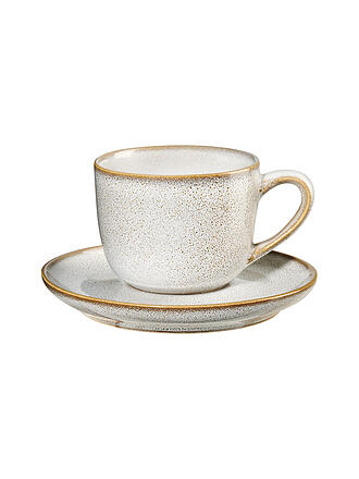 ASA SELECTION | Espressotasse mit Untetasse 0,09l Saisons Midnight Blue | beige