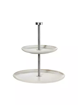 ASA SELECTION | Etagere 2er 25x15x22cm Saisons Sand | hellblau