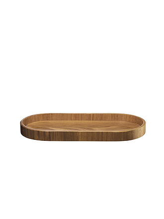 ASA SELECTION | Holztablett oval 35,5x16,5cm Weidenholz  Braun | braun