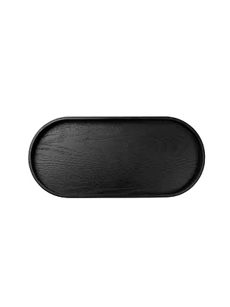 ASA SELECTION | Holztablett oval 44x22,5cm Schwarz | schwarz