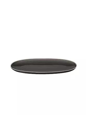 ASA SELECTION | Platte Oval 28,5x16cm SEMANA Caviar | grau