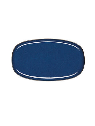 ASA SELECTION | Platte oval 31x18cm Saisons  Denim | dunkelblau