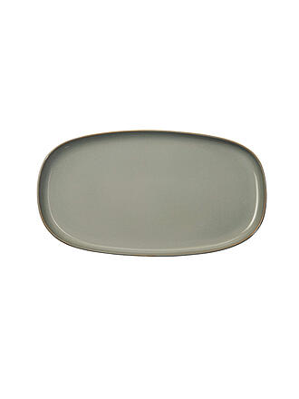 ASA SELECTION | Platte oval 31x18cm Saisons Sand | grün