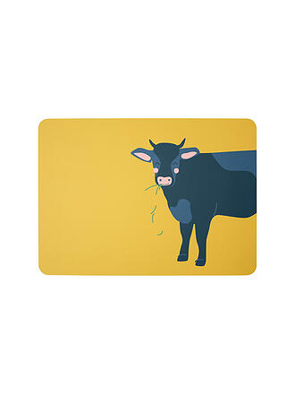 ASA SELECTION | Tischset Coppa Kids 33x46cm Farmlife Kater Kasimir | gelb