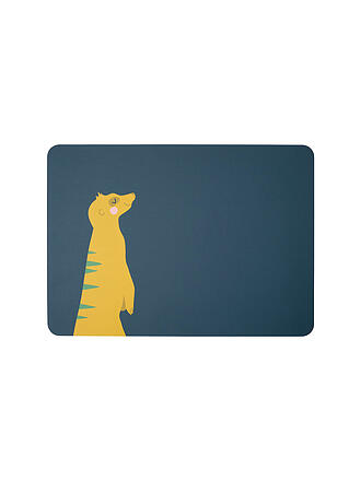 ASA SELECTION | Tischset Coppa Kids 33x46cm Wildlife Giraffe Giselle | dunkelblau
