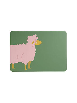 ASA SELECTION | Tischset Coppa Kids 33x46cm Wildlife Pinque Pepe | grün