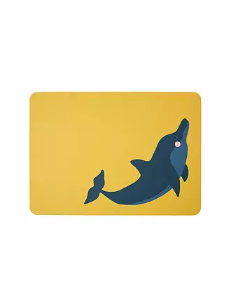 ASA SELECTION | Tischset Coppa Kids 33x46cm Wildlife Pinque Pepe | gelb