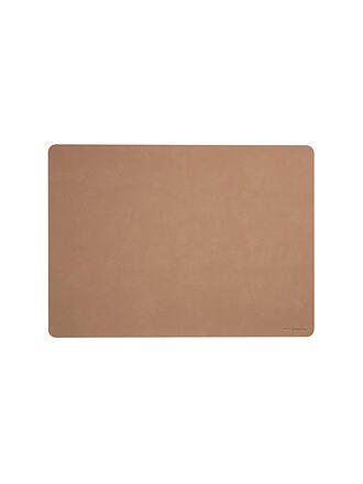 ASA SELECTION | Tischset Soft Leather 46x33cm Charcoal | beige