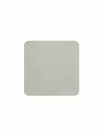 ASA SELECTION | Untersetzer Soft Leather 4er 10x10cm Amber | grau