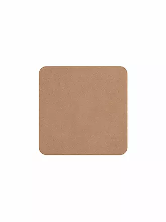 ASA SELECTION | Untersetzer Soft Leather 4er 10x10cm Earth | beige