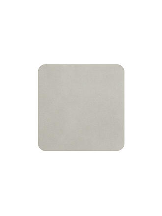 ASA SELECTION | Untersetzer Soft Leather 4er 10x10cm Limestone | grau