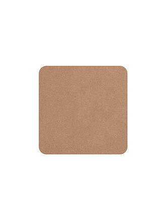 ASA SELECTION | Untersetzer Soft Leather 4er 10x10cm Powder | Camel