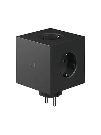 AVOLT | Mehrfachsteckdose Square 2 F Black | grün