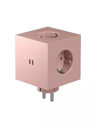 AVOLT | Mehrfachsteckdose Square 2 F Oak Green | rosa