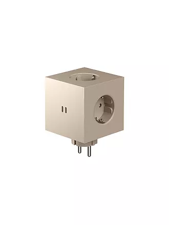 AVOLT | Mehrfachsteckdose Square 2 F Old Pink | creme