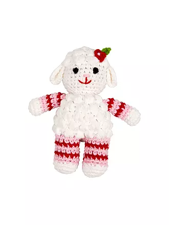 BABY GLÜCK | Häkel-Rassel Lämmchen | keine Farbe