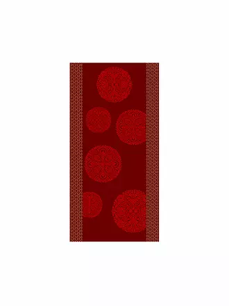BASSETTI | Duschtuch PALLAVICINO 70x140cm Grau | rot