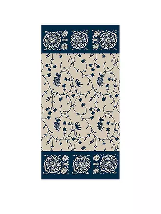 BASSETTI | Handtuch 50x100cm BRENTA Grau | dunkelblau