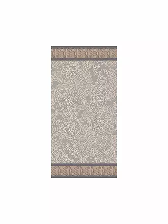 BASSETTI | Handtuch 50x100cm MONREALE Rot/Orange | hellgrau