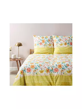 BASSETTI | Satin Bettwäsche CASABLANCA 70x90cm/140x200cm Gelb | gelb