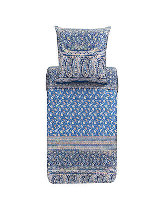 BASSETTI | Satin Bettwäsche IMPERIA 70x90cm/140x200cm rot | blau