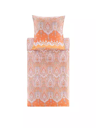 BASSETTI | Satin Bettwäsche ISOLABELLA 70x90cm/140x200cm Orange | blau
