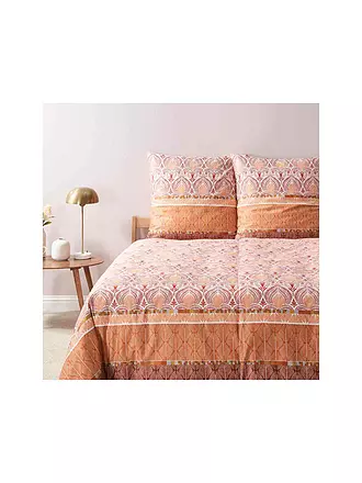 BASSETTI | Satin Bettwäsche NAIROBI 70x90cm/140x200cm Corale | koralle