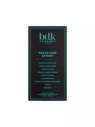 BDK | Pas Ce Soir Extrait 100ml | 