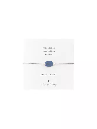 BEAUTIFUL STORY | Edelsteinkarte - Armband Lapislazuli | grün