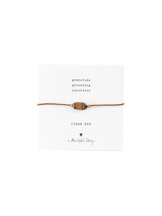 BEAUTIFUL STORY | Edelsteinkarte - Armband Rauchquarz | braun
