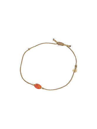 BEAUTIFUL STORY | Edelsteinkarte - Armband Rauchquarz | rot