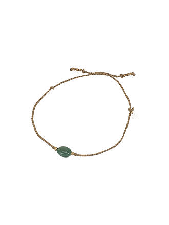 BEAUTIFUL STORY | Edelsteinkarte - Armband Rauchquarz | grün
