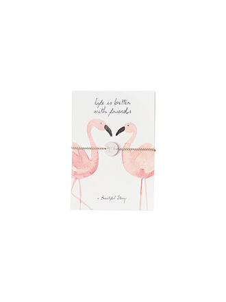 BEAUTIFUL STORY | Schmuckpostkarte Flamingos | bunt
