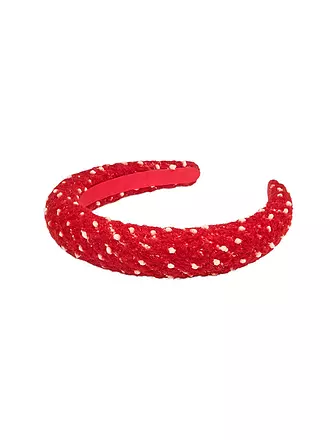 BECKSÖNDERGAARD | Haarreifen BOUCLE MIDI | rot