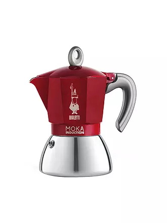 BIALETTI | Espressokocher Moka Induction 6 Tassen Alu/Rot | 