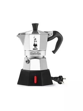 BIALETTI | Espressokocher elektrisch MOKA 2 Tassen Alu / Schwarz | silber