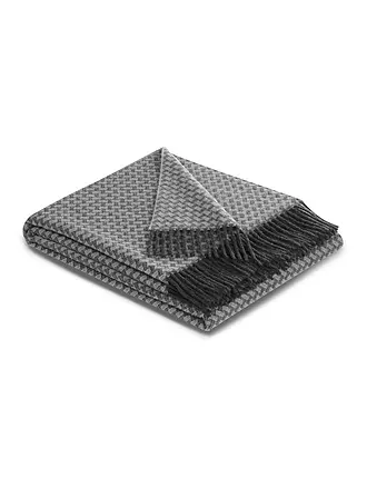 BIEDERLACK | Kaschmir Wohndecke MODERN CLASSIC 130x170cm Vivo Soliver | grau